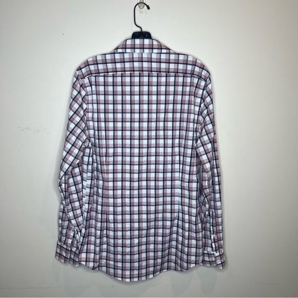 Express men’s M 15x15.5 button up multi color long sleeve - Picture 4 of 5